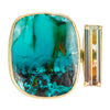 Tandem Ring, Petrified Opalized Wood