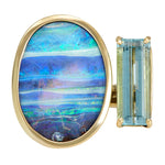 Tandem Ring, Australian Opal