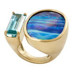 Tandem Ring, Australian Opal