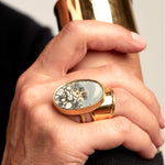 Gold Essentials Vermeil Cigar Band Ring