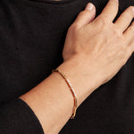 Gold Essentials Wave-Bar link Bracelet