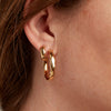 Gold Essentials Vermeil 1" Hoop Earring