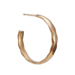 Gold Essentials Vermeil 1" Hoop Earring